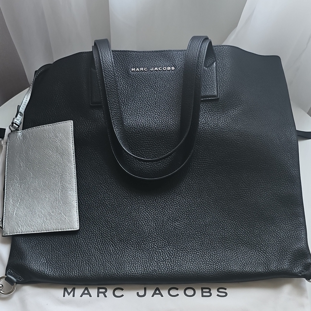 Marc Jacobs Black and Silver Briefcase